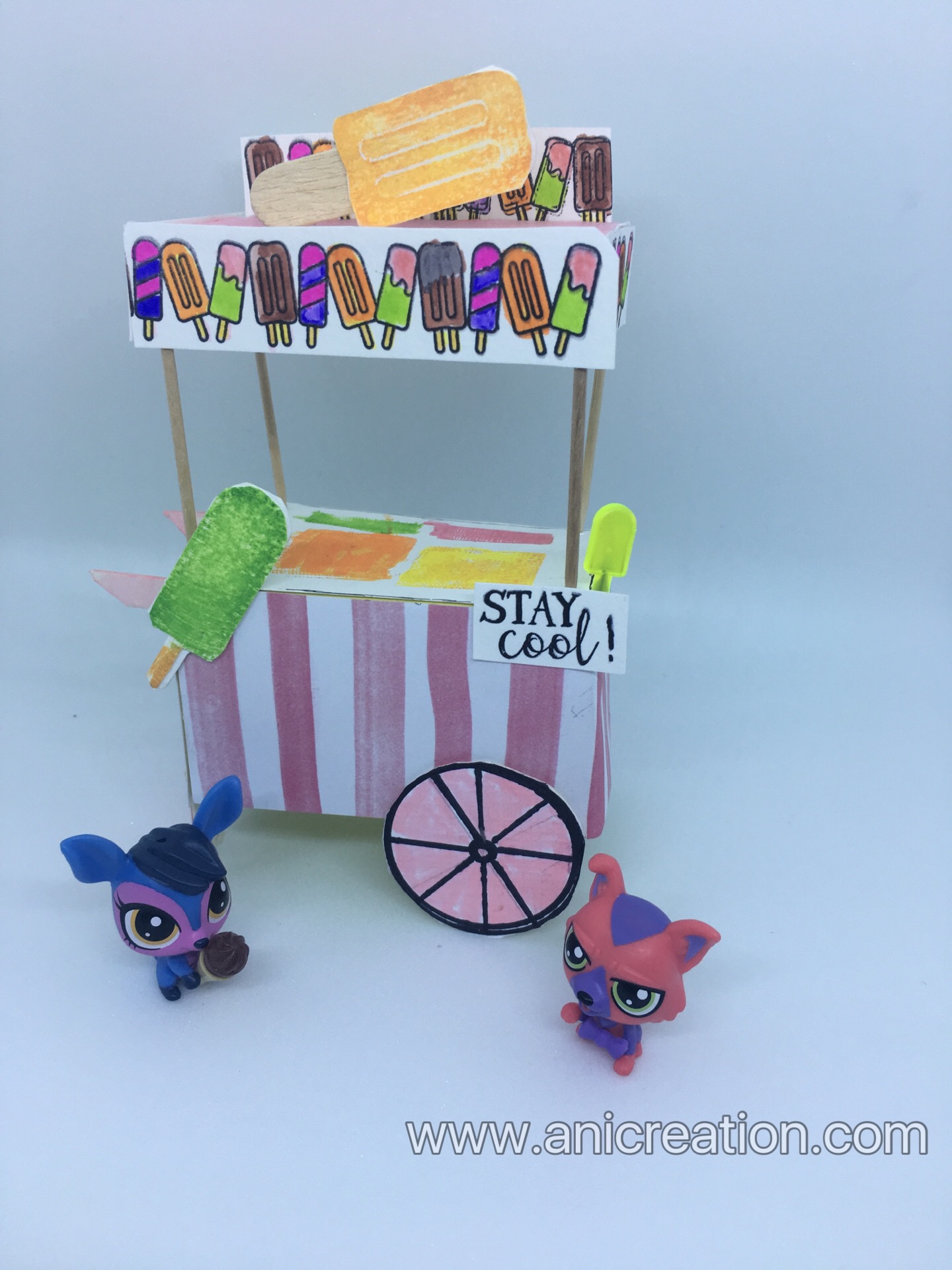 Littlest Pet Shop Ice Cream Cart